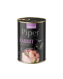 PIPER Sterilizuota su triušiu 400g sterilizuotoms katėms