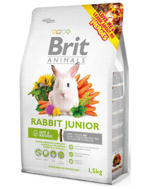 BRIT ANIMALS Rabbit Junior Complete 1,5kg jauniems triušiukams
