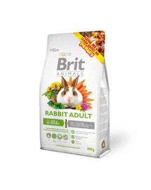 BRIT ANIMALS Rabbit Adult Complete 300g suaugusiems triušiams