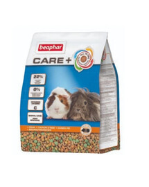 BEAPHAR Care+ jūrų kiaulytėms skirtas ėdalas 1,5 kg