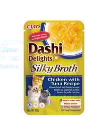 INABA Cat Dashi Delights Silky Broth Vištiena ir tunas 40g
