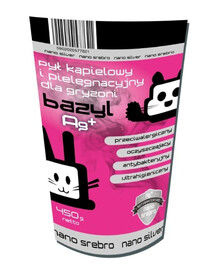 BAZYL Ag+ Bentonito priežiūros dulkės graužikams 450 g