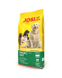 JOSERA JosiDog Senior Light 15 kg vyresniems ir mažiau aktyviems šunims