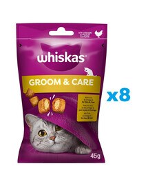 WHISKAS Healthy Shine 8x45g vištienos skanėstai katėms