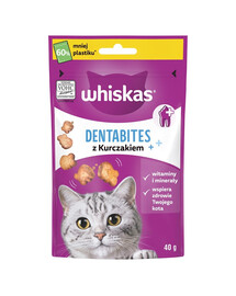WHISKAS Dentabites 40 g dantų gydymo priemonė suaugusioms katėms