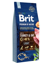 BRIT Premium By Nature Light Turkey and Oat 15 kg