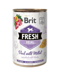 BRIT FRESH veal & millet 400 g veršiena ir soros