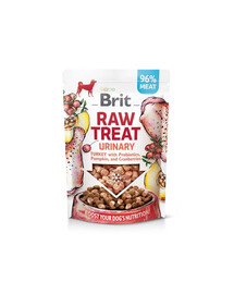 BRIT Raw Treat Freeze Dried Urinary 40 g liofilizuotas kalakutienos skanėstas su probiotikais šunims