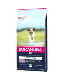 EUKANUBA Grain Free mažų ir vidutinių veislių šuniukams 12 kg