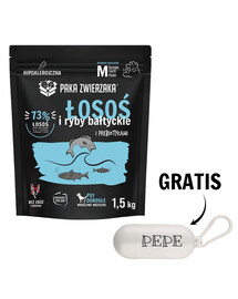 PAKA ZWIERZAKA Seventh Heaven Karma sausa lašiša su Baltijos žuvimis 1,5 kg + maišeliai NEMOKAMAI