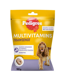 PEDIGREE Multivitaminai virškinimui papildomas pašaras suaugusiems šunims vištienos skonio 7 x 180 g