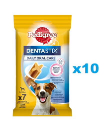 PEDIGREE DentaStix (mažų veislių) dantų priežiūros skanėstai šunims 70 vnt. - 10x110g