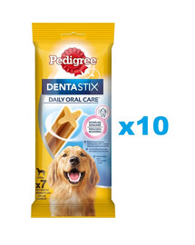 PEDIGREE DentaStix (didelės veislės) dantų priežiūros skanėstas šunims 70 vnt. - 10x270g