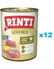 RINTI Sensible kalakutiena su bulvėmis 12x800g