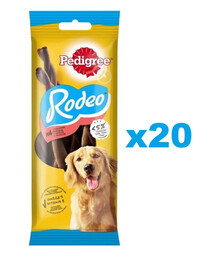 PEDIGREE Rodeo 20x70g skanėstas šunims su jautiena