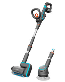 GARDENA akumuliatorinis terasinis šepetys "AquaBrush Universal 04/18V P4A" su akumuliatoriumi