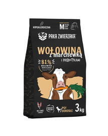 PAKA ZWIERZAKA Seventh Heaven Sausas pašaras Jautiena su morkomis M 3 kg