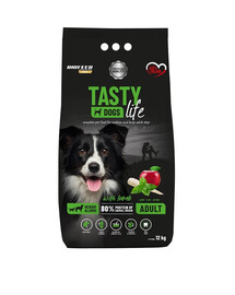 BIOFEED TASTY LIFE Premium su aviena vidutinio ir didelio dydžio šunims 12 kg