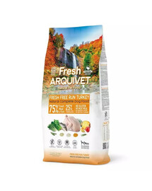 ARQUIVET Fresh Pusiau drėgnas šunų ėdalas kalakutiena ir vandenyno žuvys 10 kg