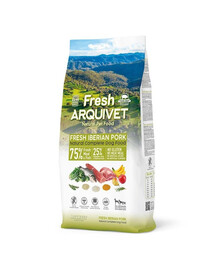 ARQUIVET Fresh Pusiau drėgnas šunų ėdalas Iberijos kiauliena ir vandenyno žuvimi 10 kg
