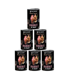 PAKA ZWIERZAKA Seventh Heaven Królik i wołowina (rabbit&beef) 6x400 g