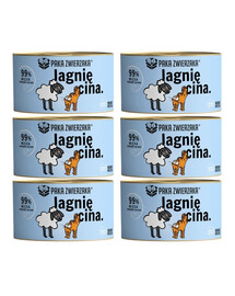 PAKA ZWIERZAKA Karma mokra Jagnięcina 6x200 g