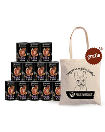 PAKA ZWIERZAKA Seventh Heaven Schab ze śliwką (pork&plum) 12x400 g + torba GRATIS