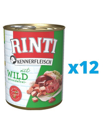RINTI Kennerfleisch Game dziczyzna 12 x 400 g