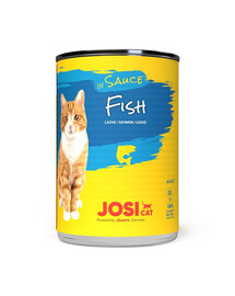 JOSERA JosiCat Mix skoniai padaže suaugusioms katėms 6x415g žuvis ir vištiena