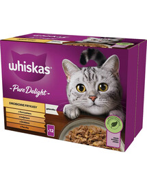 Pure Delight Drobiowe frykasy z kurczakiem, indykiem, drobiem, kaczką w galaretce 12x85g
