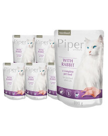 DOLINA NOTECI PIPER Animals z królikiem dla kota po sterylizacji 10x100 g