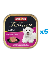 ANIMONDA Vom Feinsten Classic zestaw z indykiem i jagnięciną 5 x 150 g