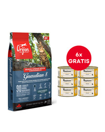 ORIJEN Cat Guardian 8 Adult 4,5 kg + APPLAWS Cat Adult Mousse Chicken putėsiai su vištiena 6 x 70g NEMOKAMAI