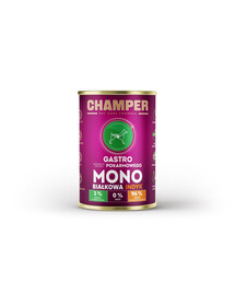 CHAMPER Gastro Kalakutienos monoproteinų ėdalas šunims 400 g