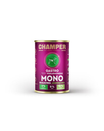CHAMPER Gastro Ėrienos monoproteinų ėdalas šunims 400 g