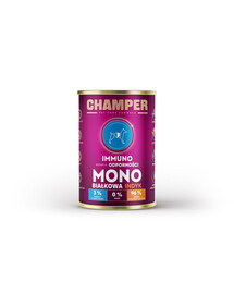 CHAMPER Immuno Kalakutienos monoproteinų ėdalas šunims 400 g