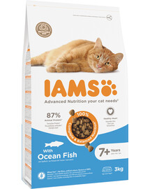 IAMS For Vitality Cat Senior Ocean Fish vyresniųjų kačių ėdalas 3 kg