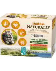 Naturally Senior Cat Land & Sea Collection 12x85g