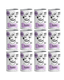 PAKA ZWIERZAKA PEPE Rabbit (królik) 12x400g