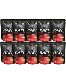 DOLINA NOTECI Rafi Cat mokra karma dla kota z wołowiną 10x300 g