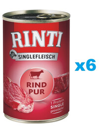 RINTI Singlefleisch Beef Pure monobiałkowa wołowina 6x800 g