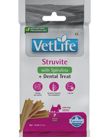 FARMINA Vet Life Dental Treat Struvite Mini 60 g (7 vnt.) dantų skanėstai mažų veislių šunims