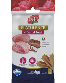 FARMINA N&D Quinoa Dental Treat Flatulence Mini 60 g (7 vnt.) dantų skanėstai mažų veislių šunims