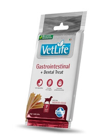 FARMINA Vet Life Dental Treat Gastrointestinal Medium/Maxi 100 g (7 vnt.) dantų skanėstų vidutiniams ir dideliems šunims