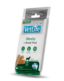 FARMINA Vet Life Dental Treat Obesity Medium/Maxi 100 g (7 vnt.) dantų skanėstų vidutiniams ir dideliems šunims