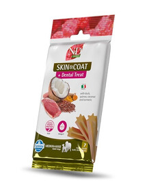 FARMINA N&D Quinoa Dental Treat Skin Coat Duck Medium/Maxi 100 g (7 vnt.) dantų skanėstų vidutiniams ir dideliems šunims