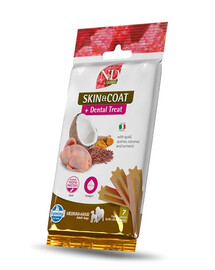 FARMINA N&D Quinoa Dental Treat Skin Coat Quail Medium/Maxi 100 g (7 vnt.) dantų skanėstų vidutiniams ir dideliems šunims