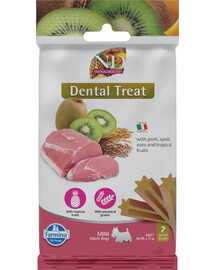 FARMINA N&D Tropical Selection Dental Treat Pork Mini 60 g (7 vnt.) dantų skanėstai mažų veislių šunims