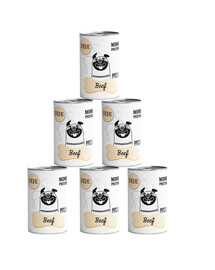 PAKA ZWIERZAKA PEPE Beef 99% (wołowina) 6x400 g