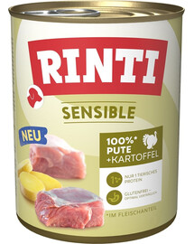 RINTI Sensible Kalakutiena su bulvėmis 6x800g